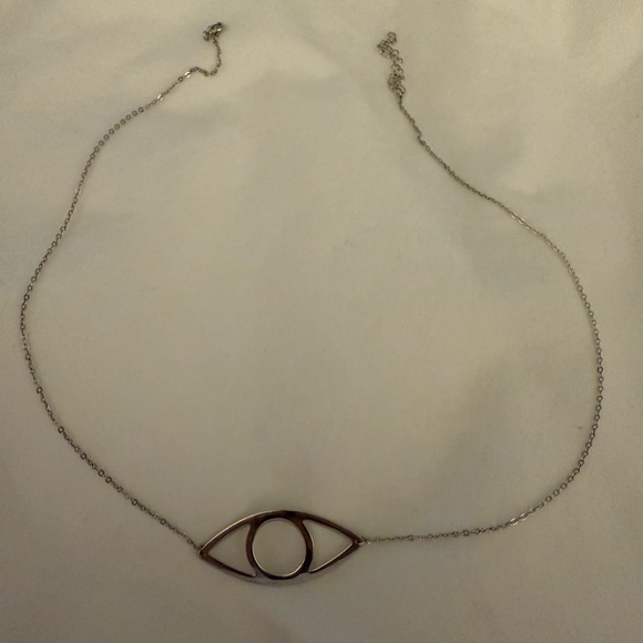 Sterling silver evil eye necklace - Picture 2 of 2